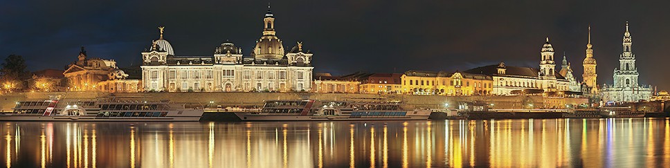 Nachtansicht von Dresden