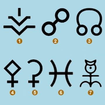 Rätselbild: Astro-Symbole