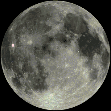 Rätselbild: Mondkrater KEPLER