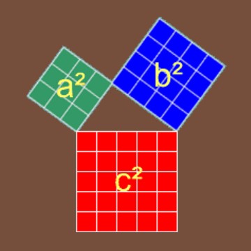 Rätselbild: Pythagoräisches Dreieck