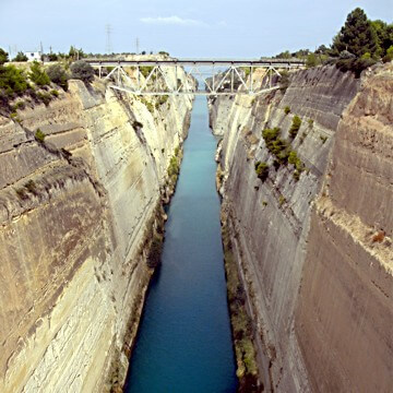 Rätselbild: Kanal von Korinth