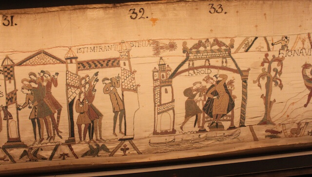 (Abb. 12) Ausschnitt aus dem Teppich von Bayeux
