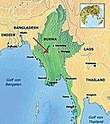 Karte Burma